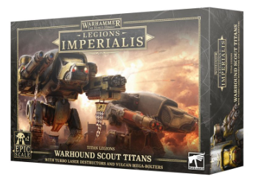 Legions Imperialis - Warhound Scout Titans with Turbo Laser Destructors and Vulcan Mega-Bolters