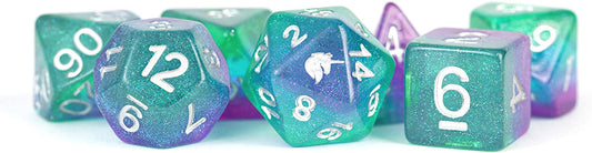 Unicorn Resin Poly Dice Set: Aurora (7)