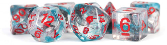 Unicorn Resin Poly Dice Set: Battle Wounds (7)