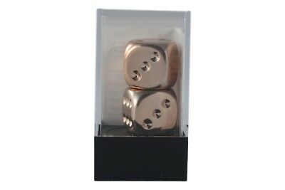 Copper Metallic 16mm D6 Dice Pair