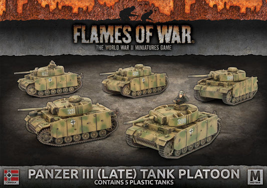 Panzer III (Late) Tank Platoon (Plastic)