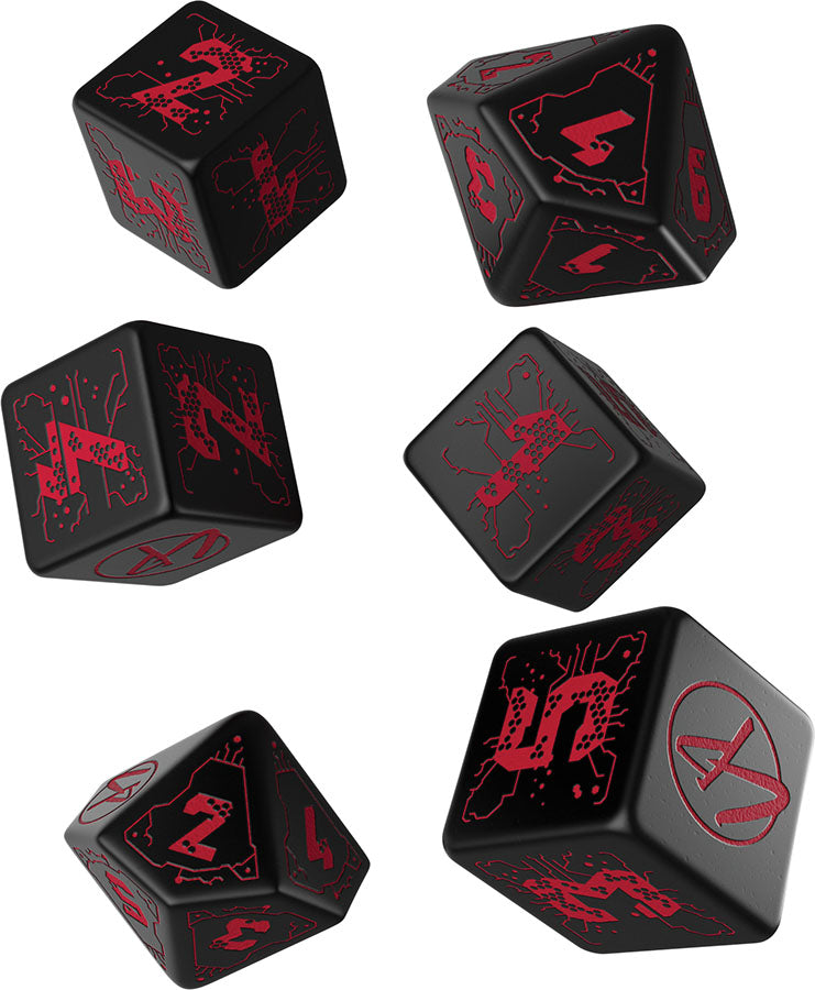 Cyberpunk Red RPG: Essential Dice Set (Red)