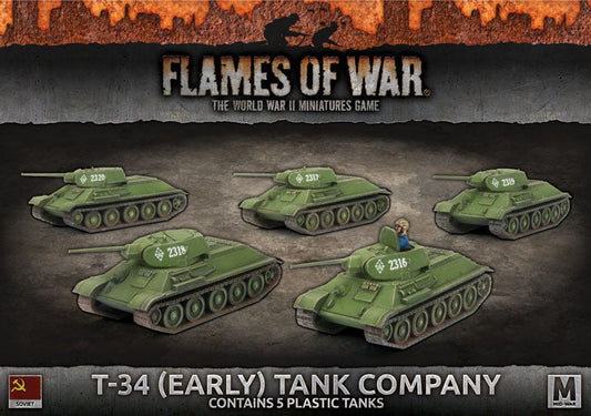 T-34 (Early) Tank Company (Plastic)