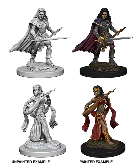 Pathfinder Deep Cuts Unpainted Miniatures: W04 Human Female Bard