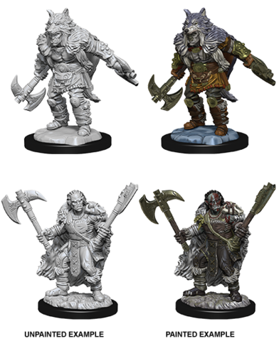 Dungeons & Dragons Nolzur`s Marvelous Unpainted Miniatures: W9 Male Half-Orc Barbarian