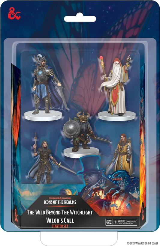 Dungeons & Dragons Fantasy Miniatures: Icons of the Realms Set 20 The Wild Beyond the Witchlight - Valor`s Call Starter Set